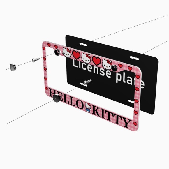Hello Kitty License Plate Covers (x2) - Picture 5 of 6